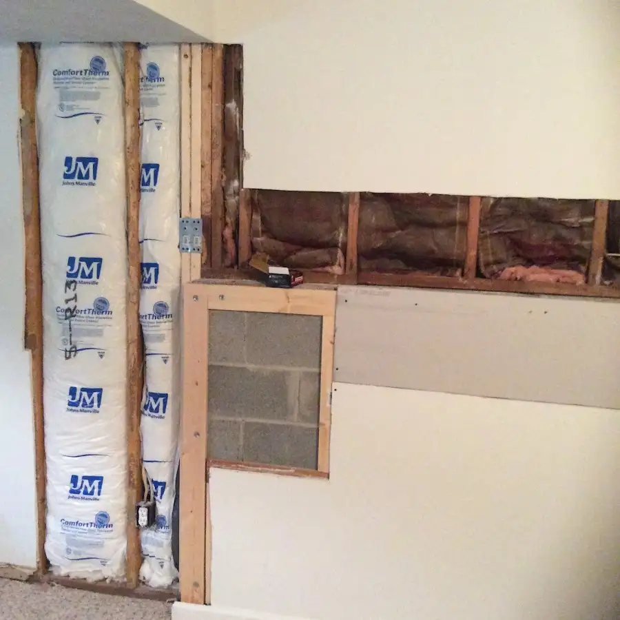 Wall insulation replacement during Structural Drying in Elm Grove
